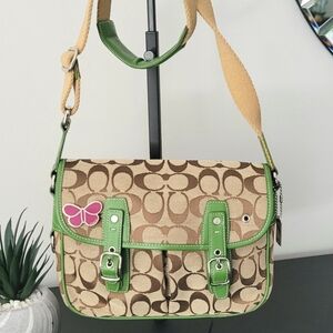 Coach Vintage Signature/Green Messenger Bag